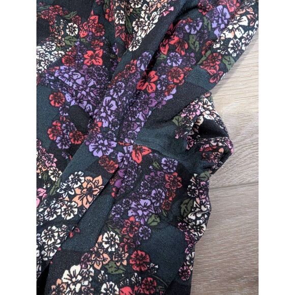 O/S LuLaRoe Floral Skull Floral Sugar Skull Leggings - Unicorn | Rare | HTF! - Picture 8 of 9